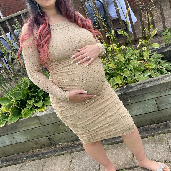 Nude rhinestone Dress - Picture 5 of 5